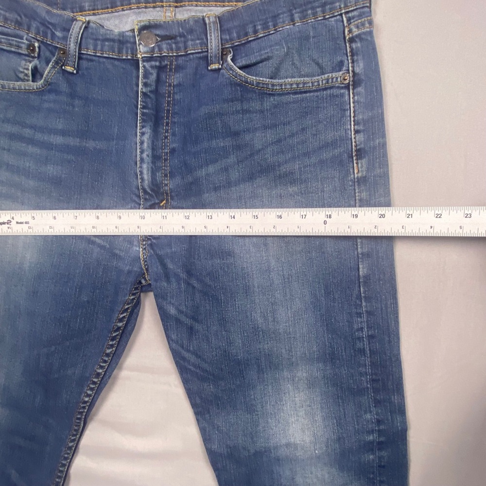 Levi Strauss & Co 518 Straight Jeans Mens 36x32 (Fits 34x30)Blue Denim Casual - Picture 16 of 16